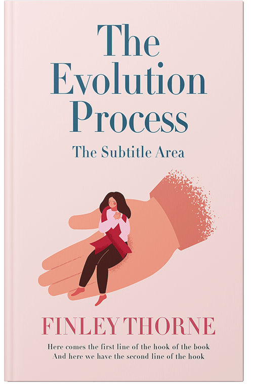 Front view of Premade Nonfiction Book Cover - Champagne