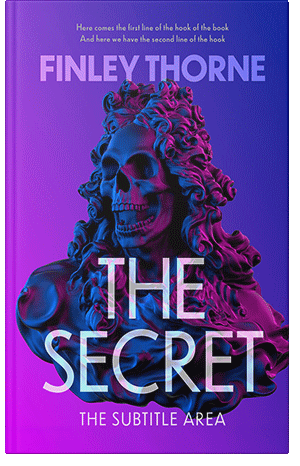 Premade Book Cover Purple Heart