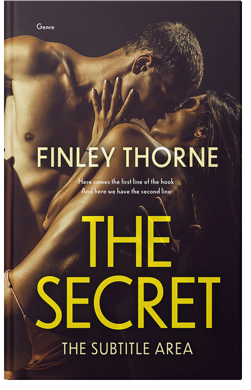 Front view of Premade Erotica Book Cover - Old Gold #36419 | BookCoverZone*