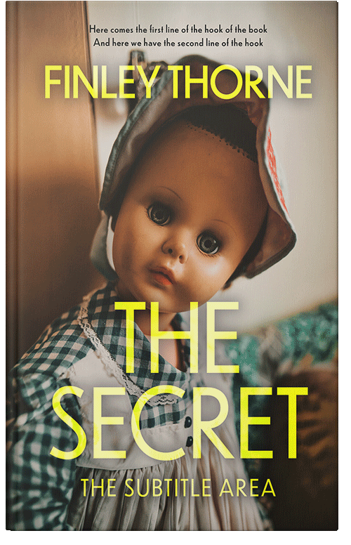Front view of Premade Horror Book Cover - Indian Khaki #36429 | BookCoverZone*