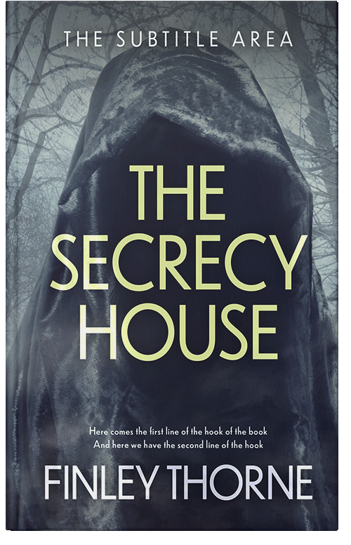 Front view of Premade Horror Book Cover - Ebony Clay #36433 | BookCoverZone*