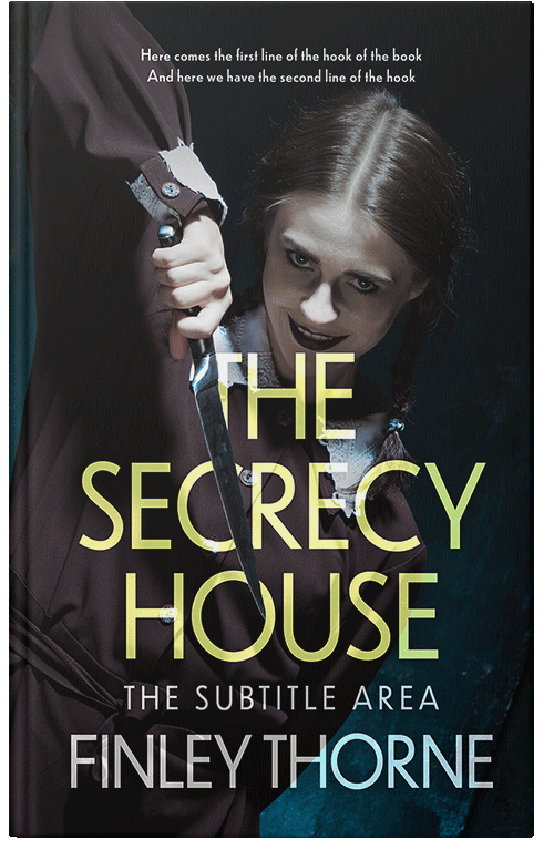 Front view of Premade Mystery & Thriller & Suspense Book Cover - Green Mist #36434 | BookCoverZone*