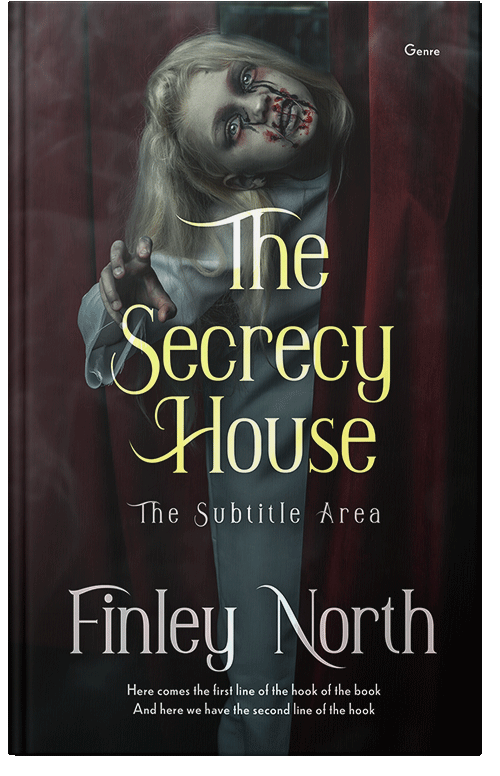 Front view of Premade Horror Book Cover - Cocoa Brown #36438 | BookCoverZone