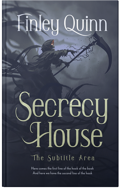 Front view of Premade Horror Book Cover - Ebony Clay #36448 | BookCoverZone*