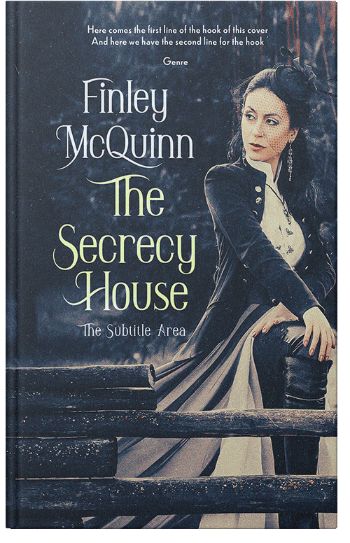 Front view of Premade Historical Book Cover - Ebony Clay #36459 | BookCoverZone*