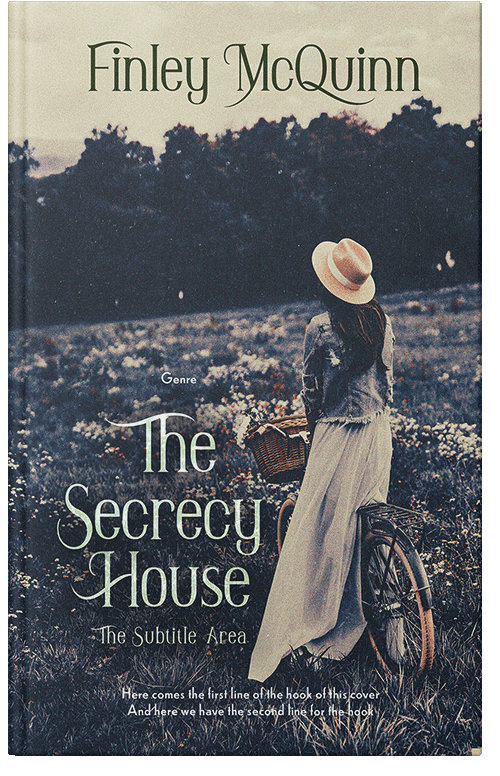Front view of Premade Historical Book Cover - Soft Amber #36462 | BookCoverZone*