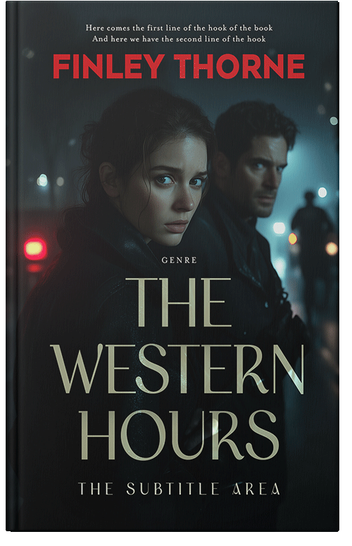 Front view of Premade Mystery & Thriller & Suspense Book Cover - Black