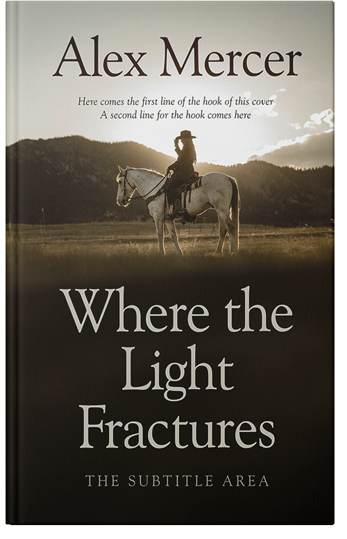 Front view of Premade Western Book Cover - Eternity #36498 | BookCoverZone*