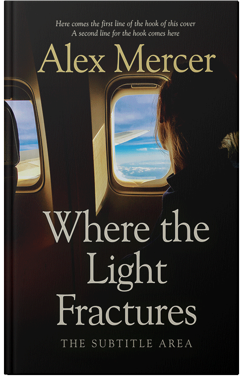 Front view of Premade Literary Fiction Book Cover - Taupe Gray #36499 | BookCoverZone*