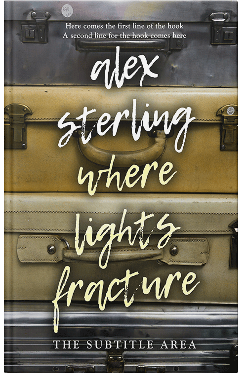 Front view of Premade Literary Fiction Book Cover - Tobacco Brown #36503 | BookCoverZone*