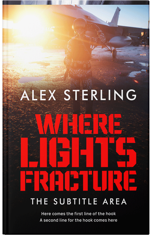 Front view of Premade Action & Adventure Book Cover - Burnt Sienna #36573 | BookCoverZone*