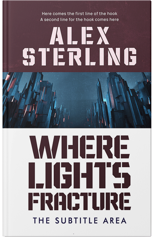 Front view of Premade Science Fiction Book Cover - Blackcurrant #36587 | BookCoverZone*