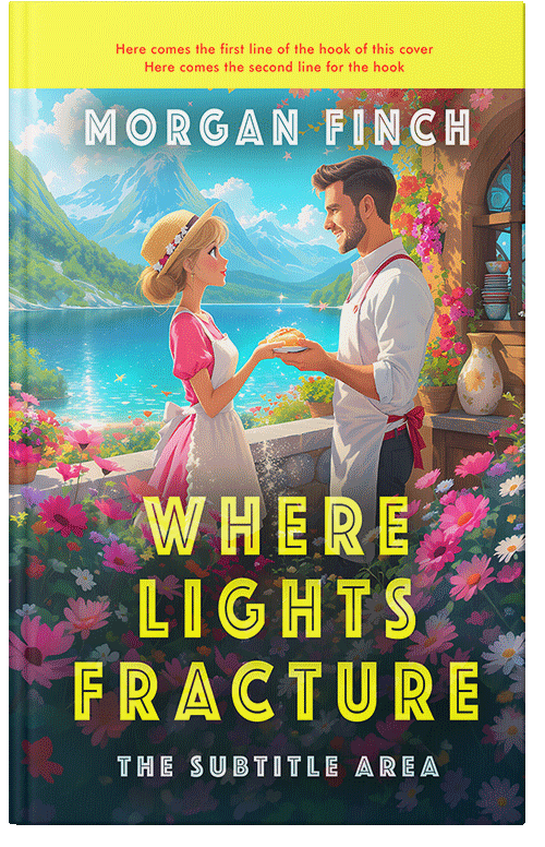 Front view of Premade Romance Book Cover - Tacha