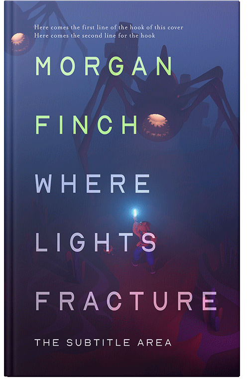 Front view of Premade Horror Book Cover - Rhino