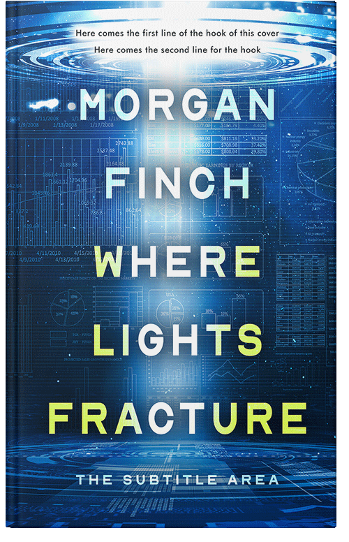 Front view of Premade Science Fiction Book Cover - Chathams Blue