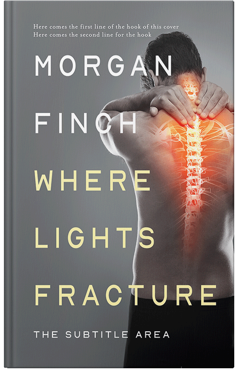 Front view of Premade Medical Book Cover - Dove Gray #36624 | BookCoverZone*