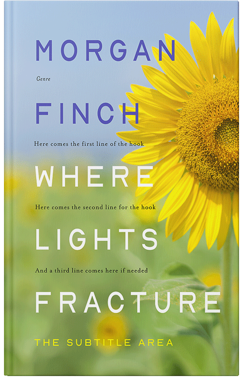Front view of Premade Nature Book Cover - Turmeric #36626 | BookCoverZone*