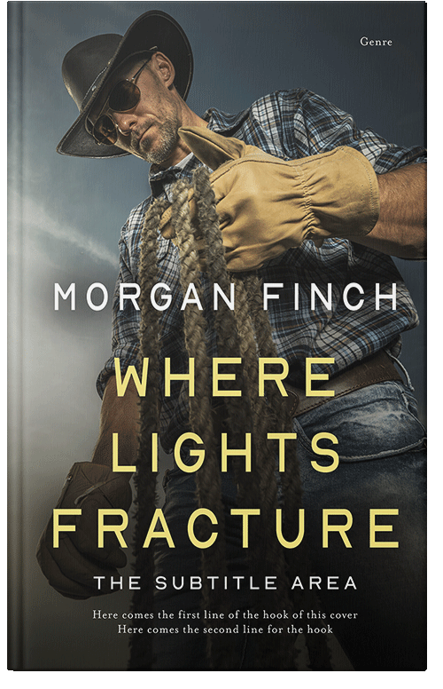 Front view of Premade Western Book Cover - Heavy Metal #36645 | BookCoverZone*