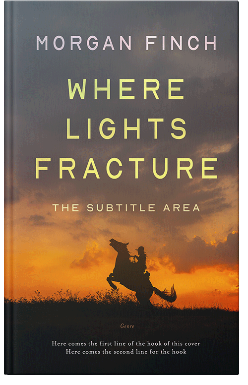 Front view of Premade Western Book Cover - Tundora #36646 | BookCoverZone*