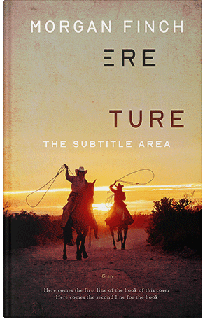Premade Book Cover Straw