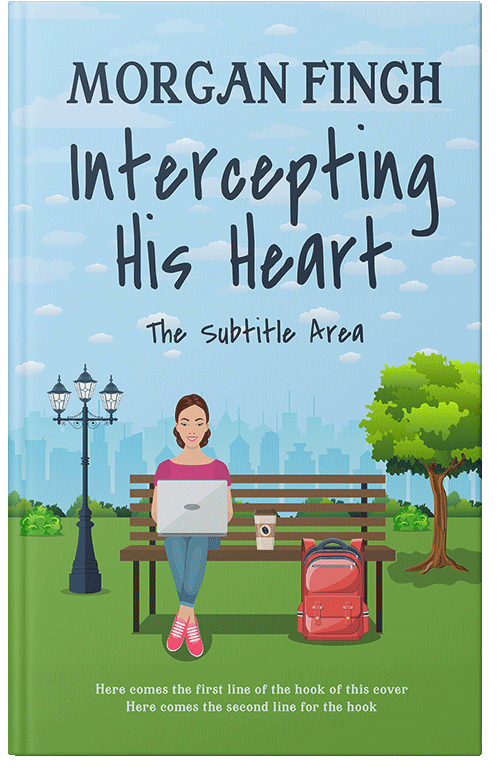 Front view of Premade Nonfiction Book Cover - Blizzard Blue