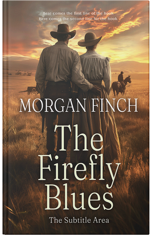 Front view of Premade Western Book Cover - Bistre #36698 | BookCoverZone
