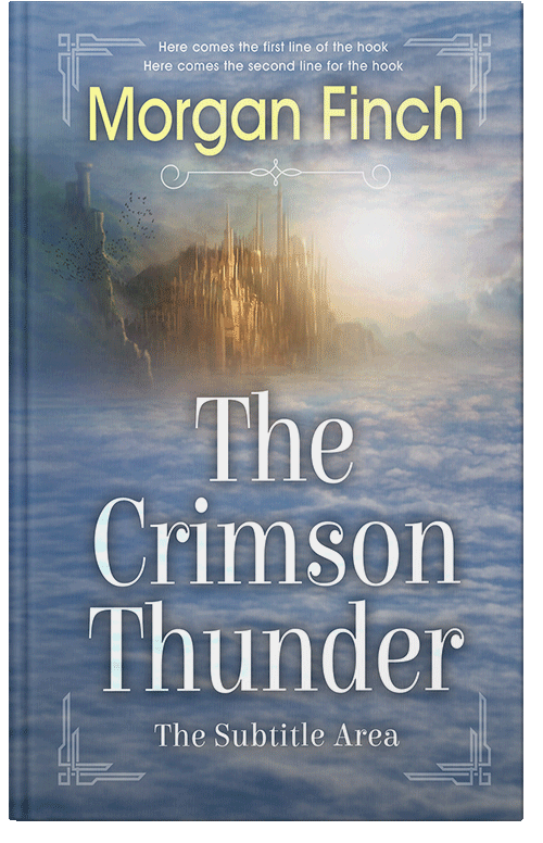 Front view of Premade Fantasy Book Cover - Slate Gray #36708 | BookCoverZone*