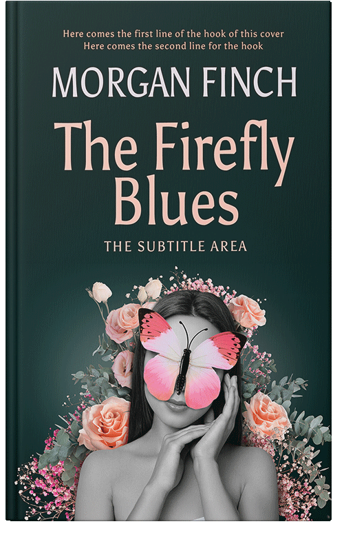 Front view of Premade Poetry Book Cover - Timber Green #36753 | BookCoverZone*