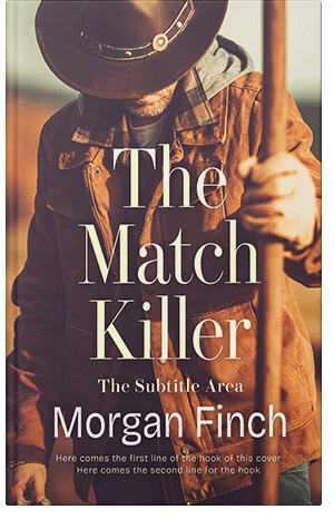 Premade Book Cover Woody Brown