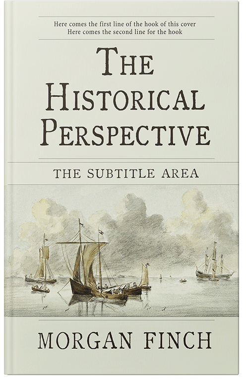 Front view of Premade History Book Cover - Satin Linen #36800 | BookCoverZone*
