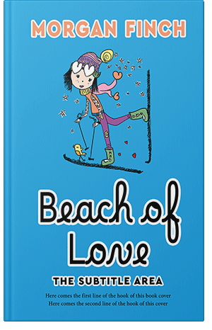 Premade Book Cover Curious Blue