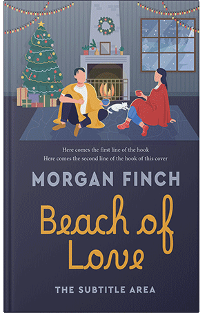 Premade Book Cover Oxford Blue