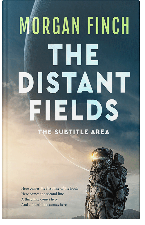 Front view of Premade Science Fiction Book Cover - Satin Linen #36869 | BookCoverZone*