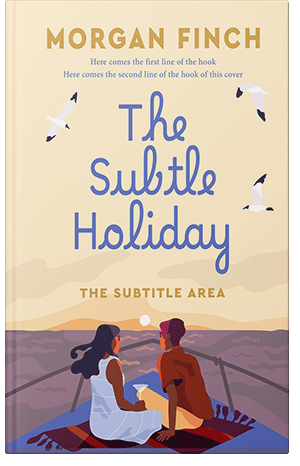 Premade Book Cover Almond