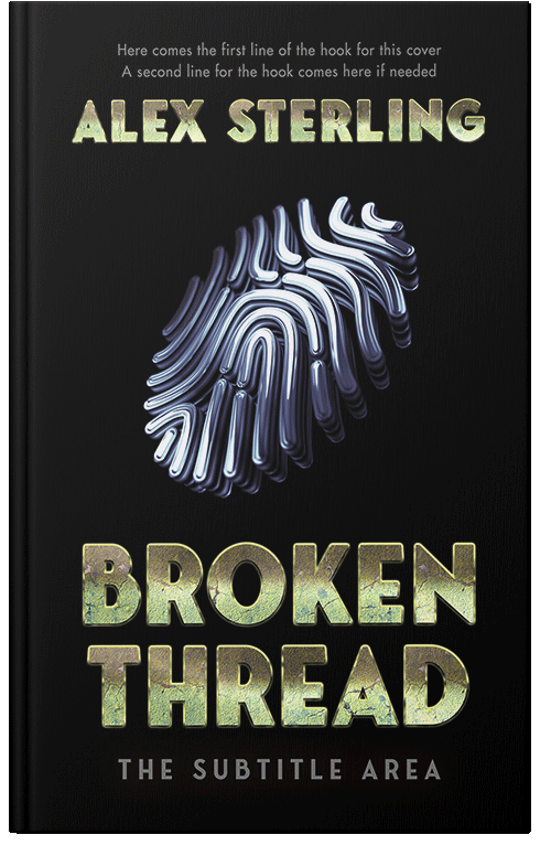 Front view of Premade Mystery & Thriller & Suspense Book Cover - Thistle Green #36945 | BookCoverZone*