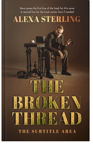 Premade Book Cover Metallic Bronze