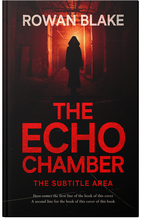 Front view of Premade Horror Book Cover - Alizarin Crimson #37112 | BookCoverZone*