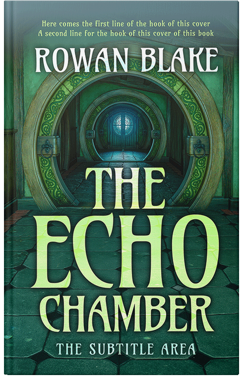 Front view of Premade Fantasy Book Cover - Te Papa Green #37174 | BookCoverZone