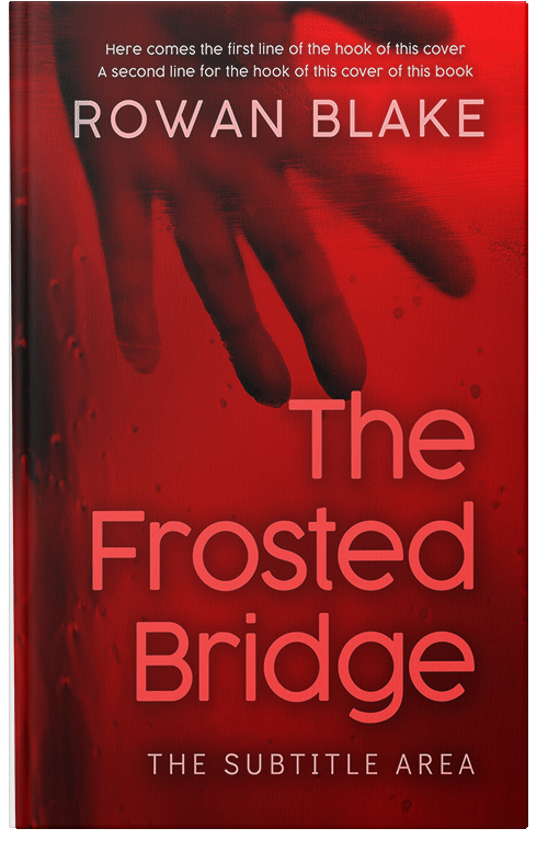 Front view of Premade Mystery & Thriller & Suspense Book Cover - Dark Burgundy #37185 | BookCoverZone
