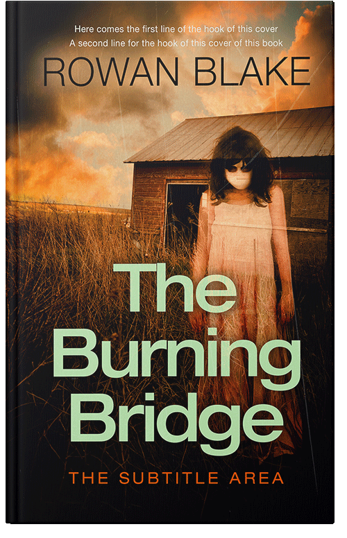 Front view of Premade Horror Book Cover - Harvest Gold #37194 | BookCoverZone