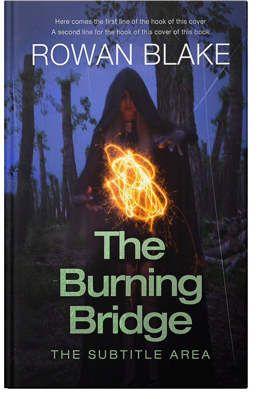 Front view of Premade Fantasy Book Cover - Cinder #37195 | BookCoverZone
