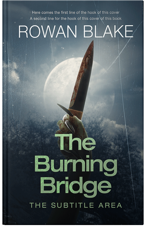 Front view of Premade Horror Book Cover - Ebony Clay #37196 | BookCoverZone