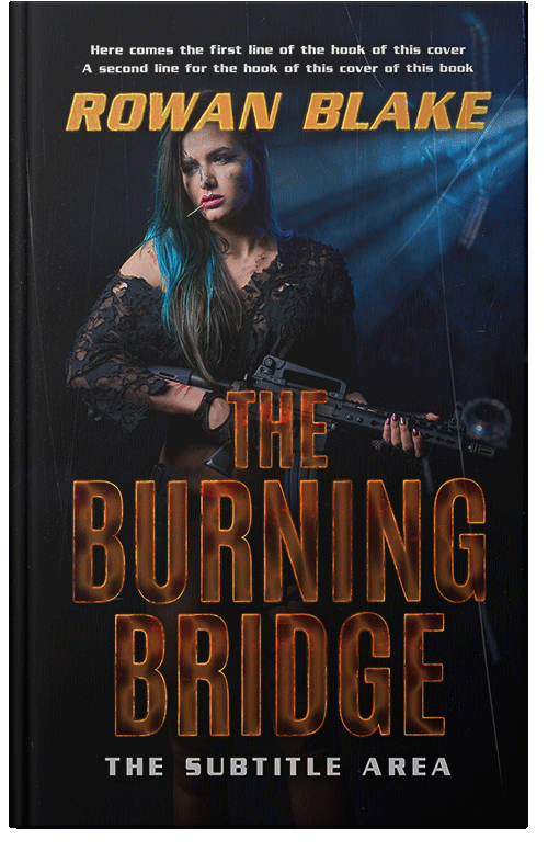 Front view of Premade Action & Adventure Book Cover - Cocoa Brown #37225 | BookCoverZone*