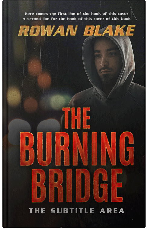 Front view of Premade Action & Adventure Book Cover - Tall Poppy #37226 | BookCoverZone*