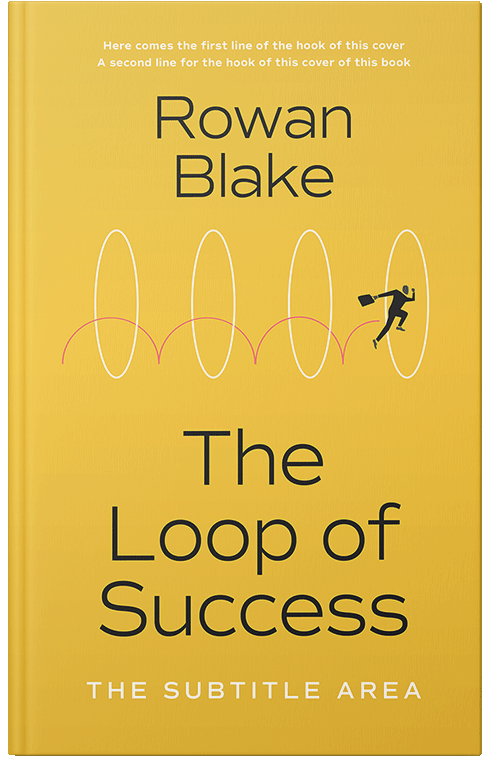 Front view of Premade Business Book Cover - Saffron #37229 | BookCoverZone*