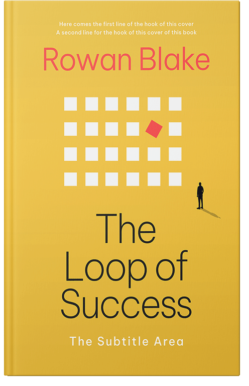 Front view of Premade Business Book Cover - Saffron #37230 | BookCoverZone*