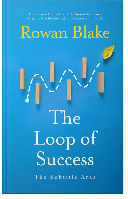 Front view of Premade Business Book Cover - Cerulean #37241 | BookCoverZone*