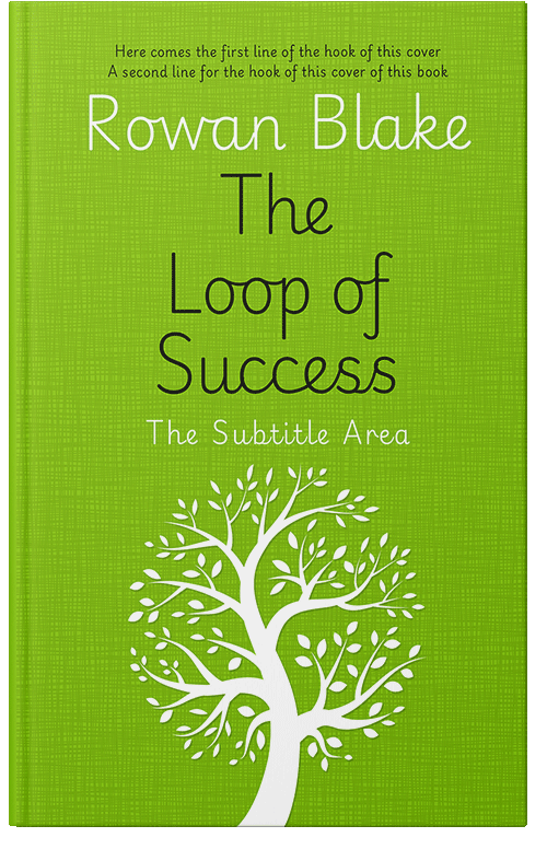 Front view of Premade Abstract Book Cover - Pistachio #37253 | BookCoverZone*