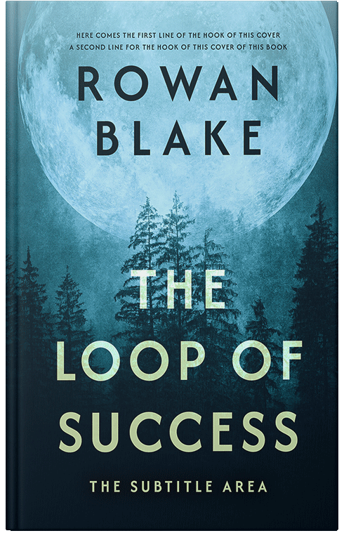 Front view of Premade  Book Cover - Powder Blue #37260 | BookCoverZone