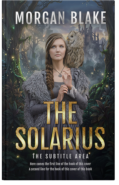 Front view of Premade Fantasy Book Cover - Shark #37318 | BookCoverZone